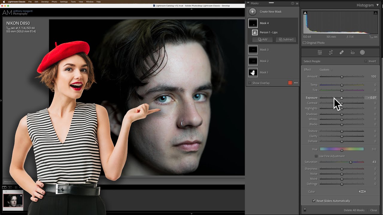 How I EDIT PORTRAITS Using The NEW MASKING in Lightroom