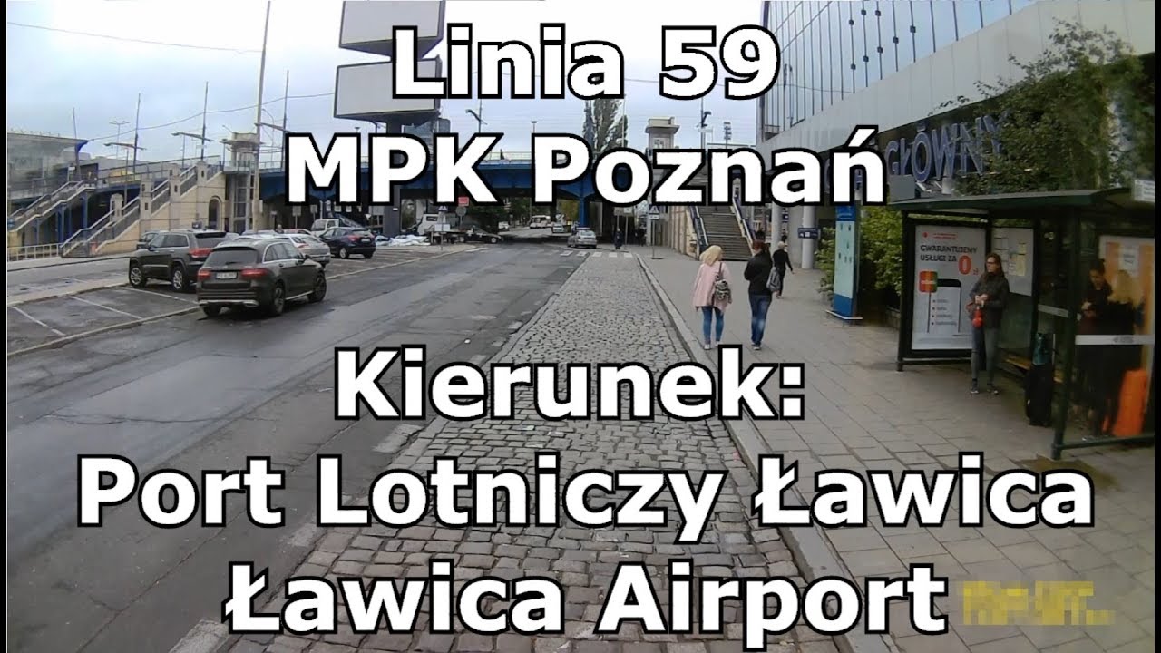Linia 59(159) MPK Poznań #1260 Poznań Główny - Port Lotniczy Ławica