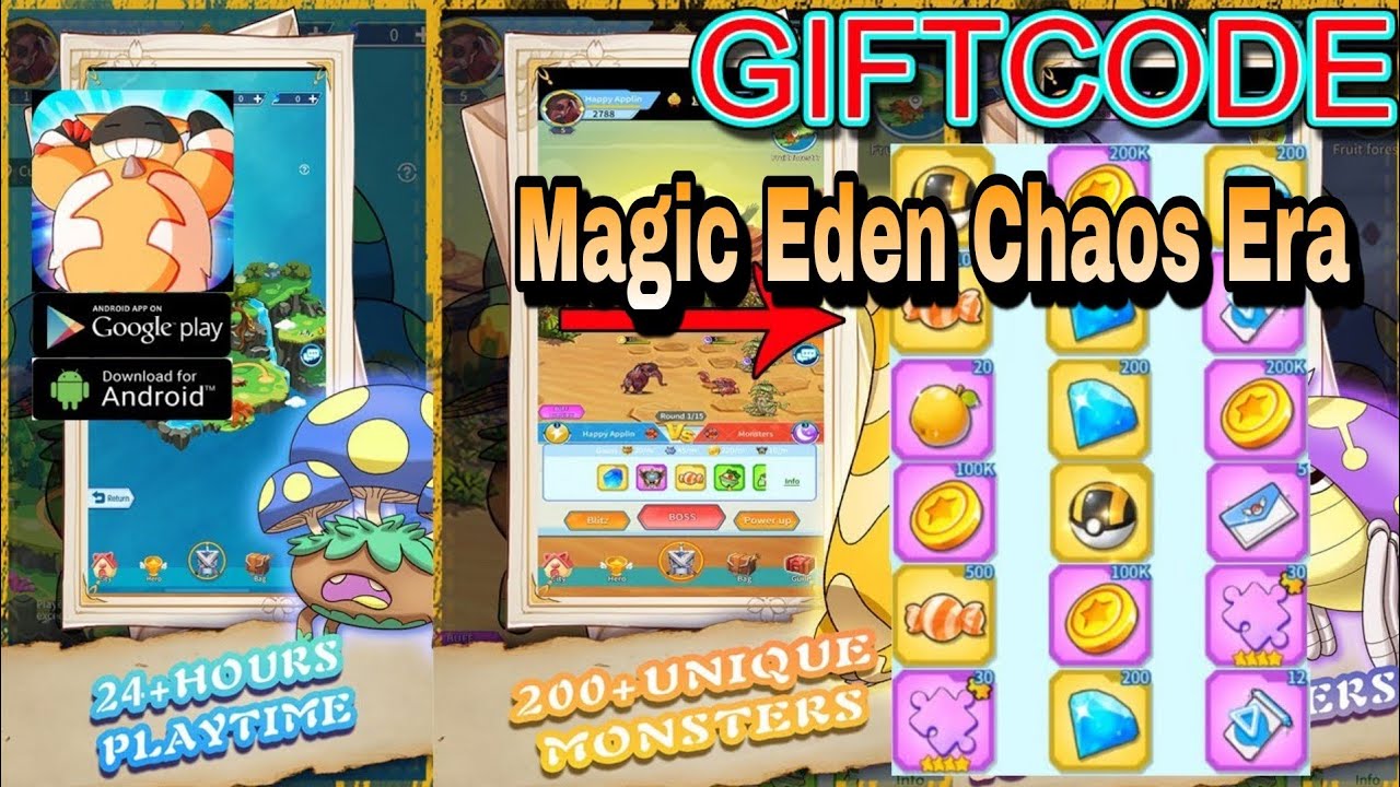 Magic Eden Chaos Era Gameplay | Free 6 Giftcode / Pokemon RPG Game Android