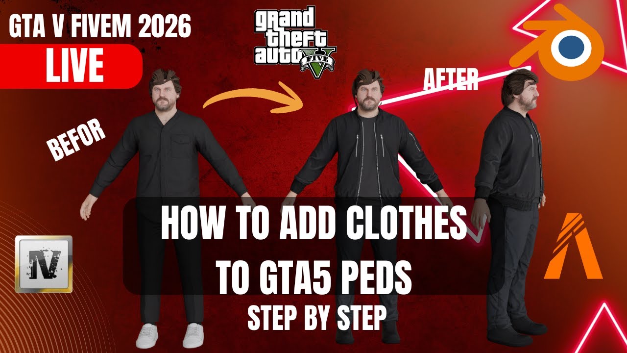 Live: How to Make a New Ped for FiveM in Blender (Full Step-by-Step)