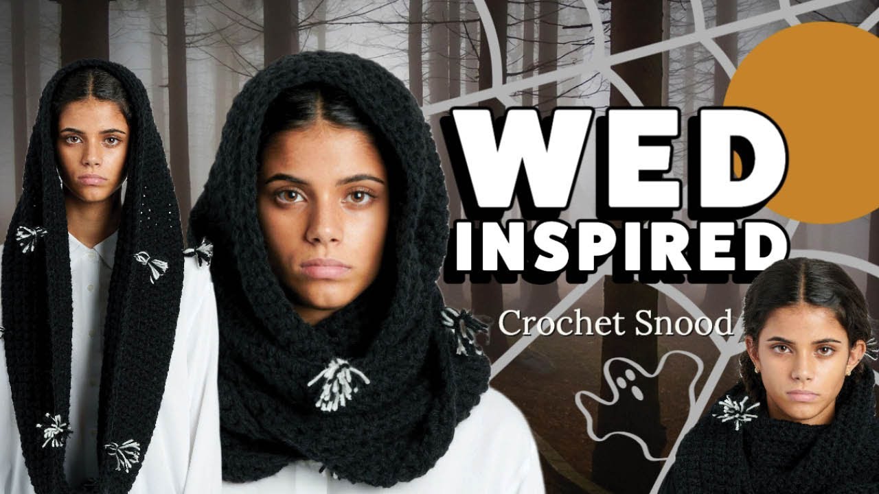 Left Hand: Wed Inspired Crochet Snood for Absolute Beginners