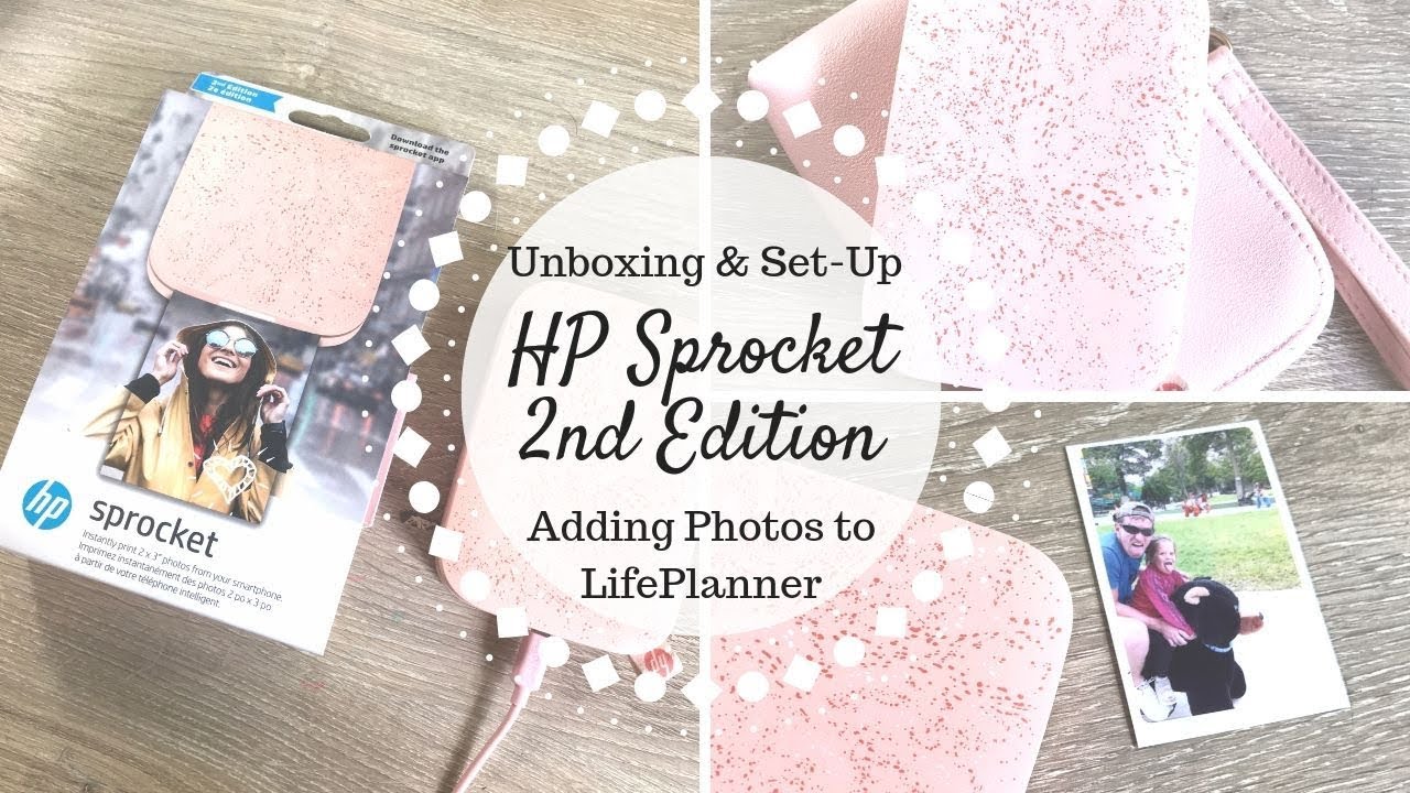 HP Sprocket 2nd Edition | Unboxing & Set Up | Adding Photos to EC LifePlanner |