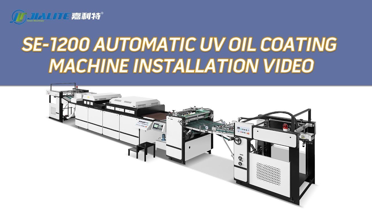 SE-1200 Automatic UV OIL Varnishing Machine for Pakistan Customer