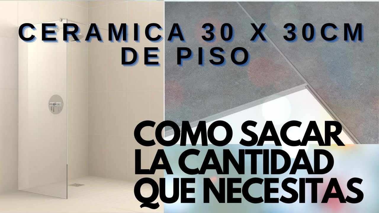 🟢¿COMO CALCULAR LA CANTIDAD DE CERAMICA PARA UN BAÑO O PISO? ✅Ejemplo con cerámicas 30x30cm.