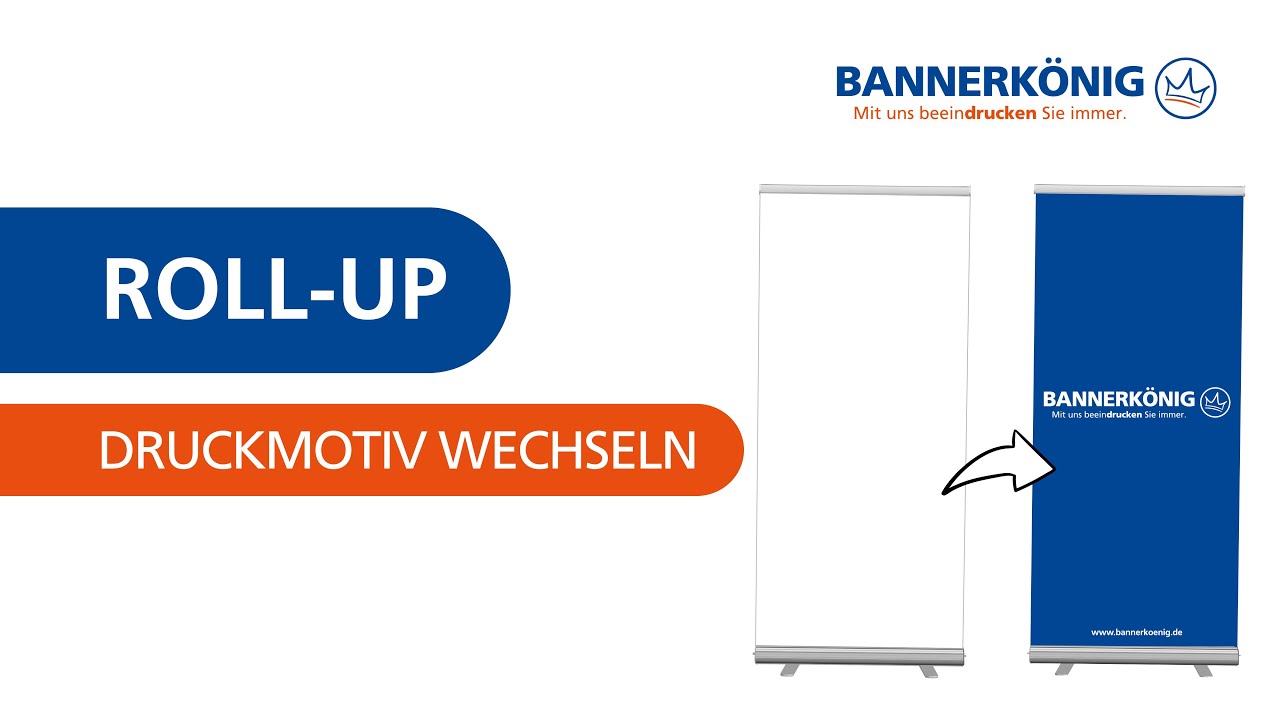 Roll-Up Display – Druckmotiv wechseln – Tutorial