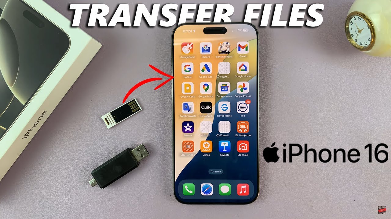 How To Transfer Files From USB Flash Drive To iPhone 16 / 16 Pro