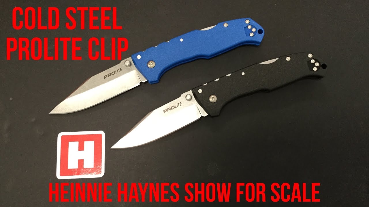 Cold Steel Prolite Clip - Heinnie Haynes Show for Scale