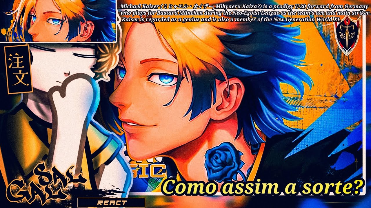 🇧🇷  Ao Ashi React ( Dimensão | Blue Lock | Michael Kaiser | ‎‎‎⁨@Chrono0 )