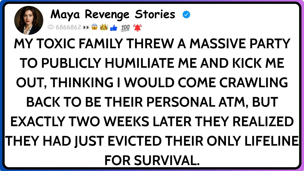 My Parents Threw A Party With Relatives To Celebrate Kicking Me Out—Tow Weeks Later,...