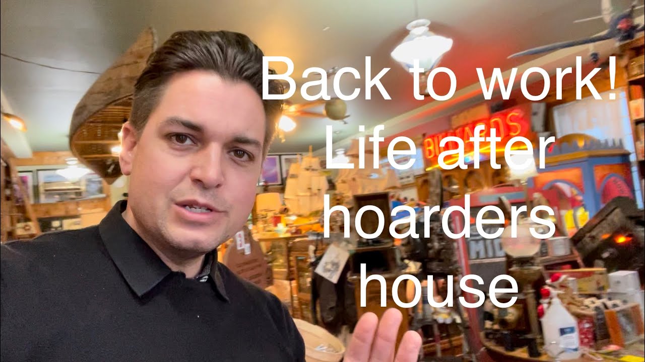 Busy store day, Life after a hoarder house clear out.   HD 1080p