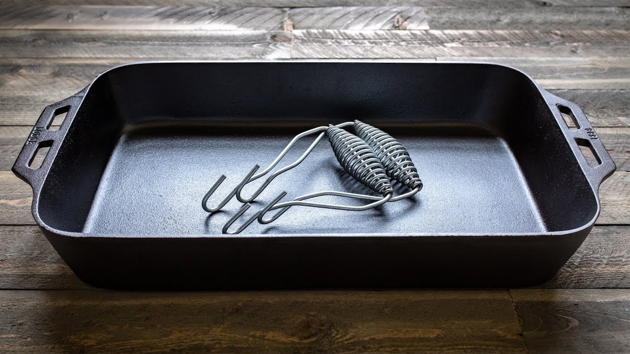 The Lodge Cast Iron Fish Pan | Unboxing and Vintage Comparison (4K)