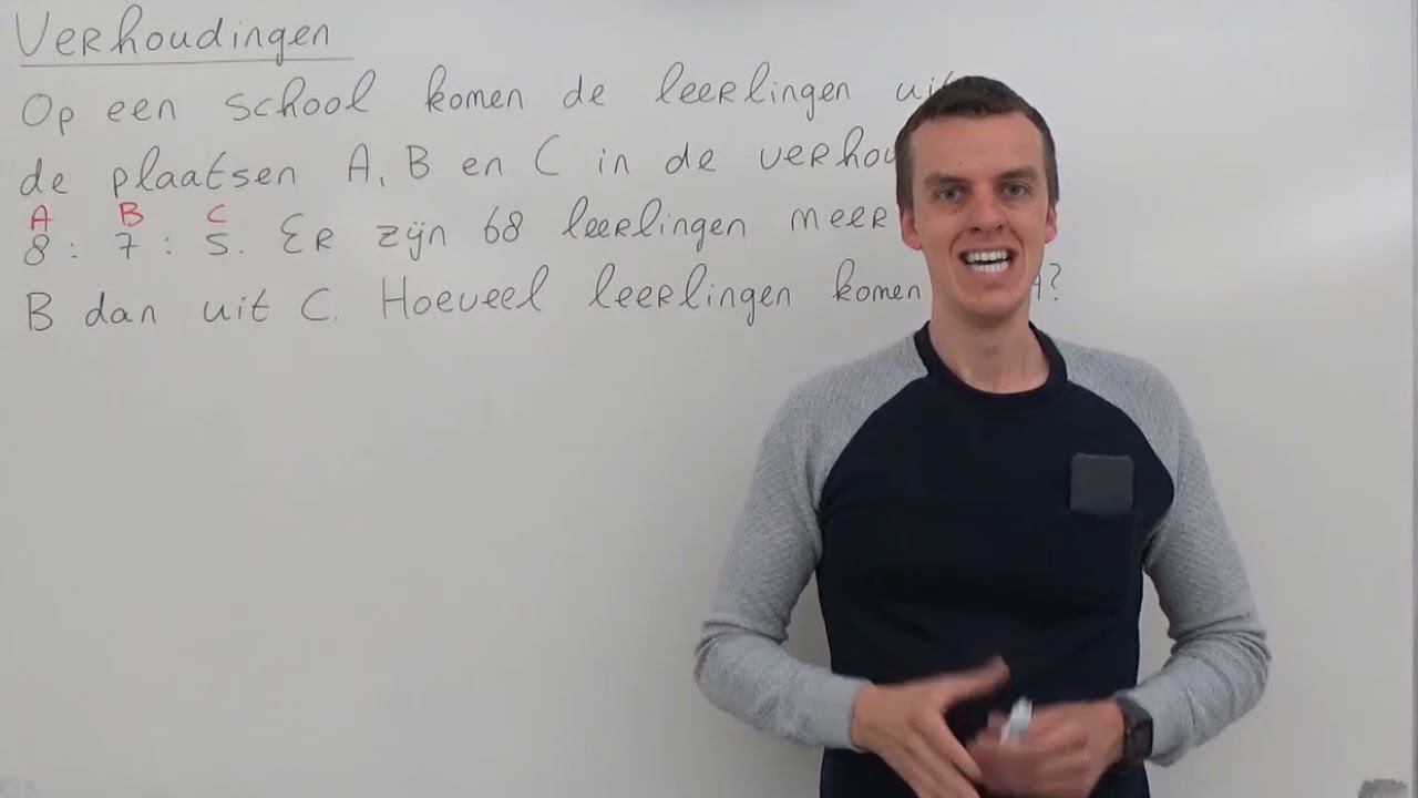 Verhoudingen (HAVO wiskunde A & VWO wiskunde A/C)