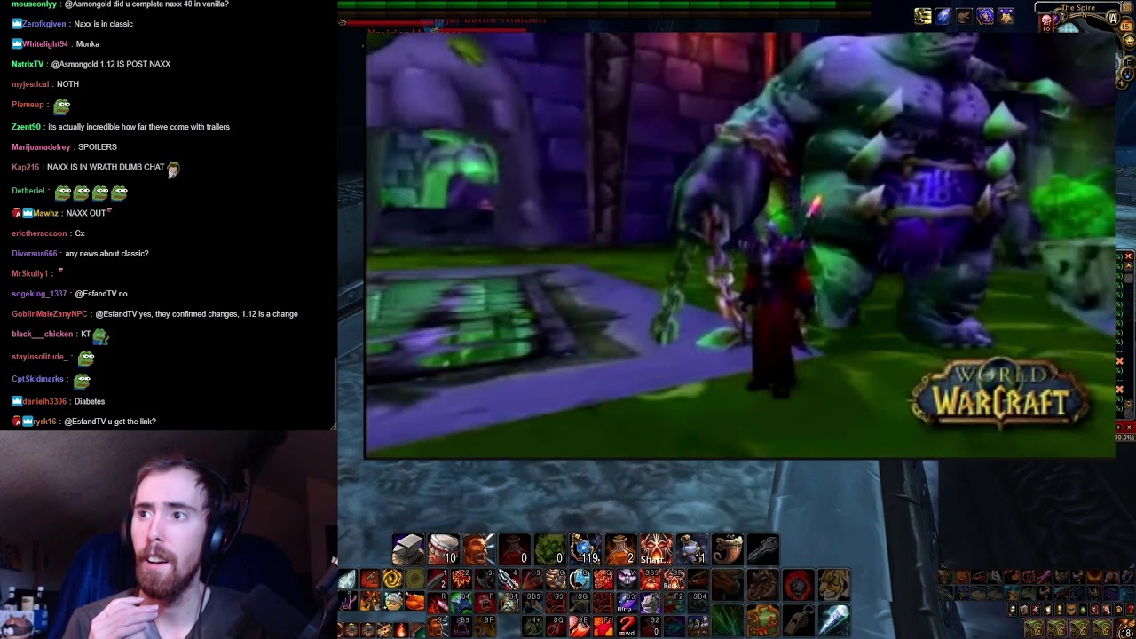 Asmongold Reacts to Drums of War Patch 1.12.0 and Naxxramas Trailers