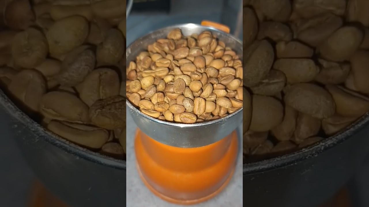 🥰Making Raw coffee into powder/arabic coffee #shorts #shortvideo #viral #satisfying #asmr #ksa #food