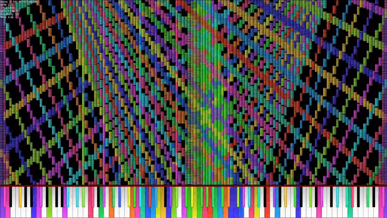 [Black MIDI] 最終鬼畜妹感官版 - 570 Million Notes | QQS 4K
