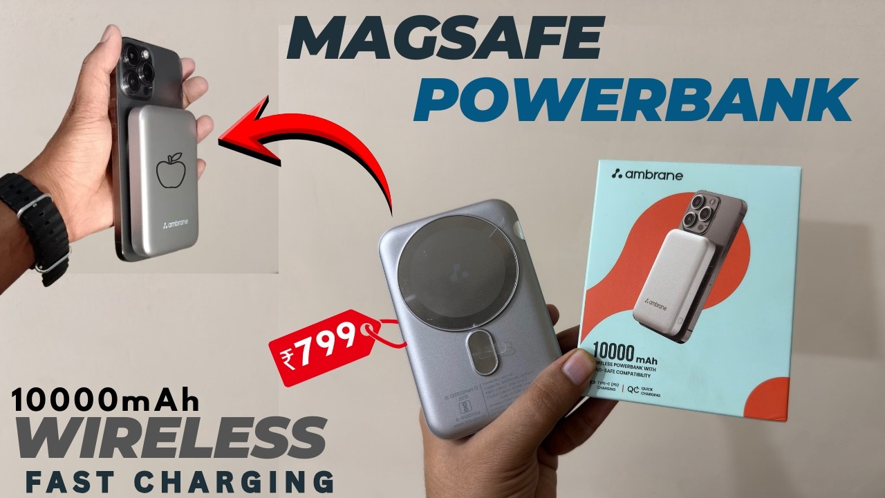 ₹799 का MagSafe Power Bank 😱 iPhone Users Must Watch | Ambrane Aerosync Snap Unboxing Spot