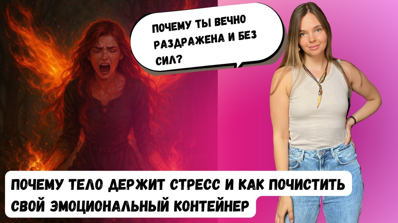 Почему ты вечно раздражена и без сил? | Эмоциональный контейнер тела