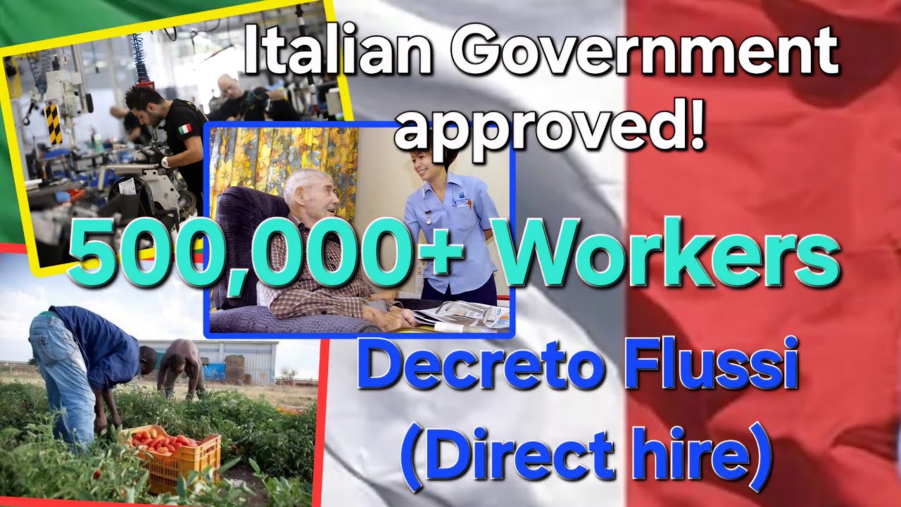Direct Hire sa Italy APPROVED NA!!!500,000+ workers ang kailangan within 3years/
