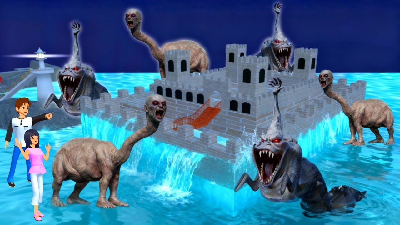 Yuta Mio Buat Benteng Raksasa Paling Aman Dari MONSTER LAUT BERWAJAH MANUSIA & HAND SEA MONSTER 😱
