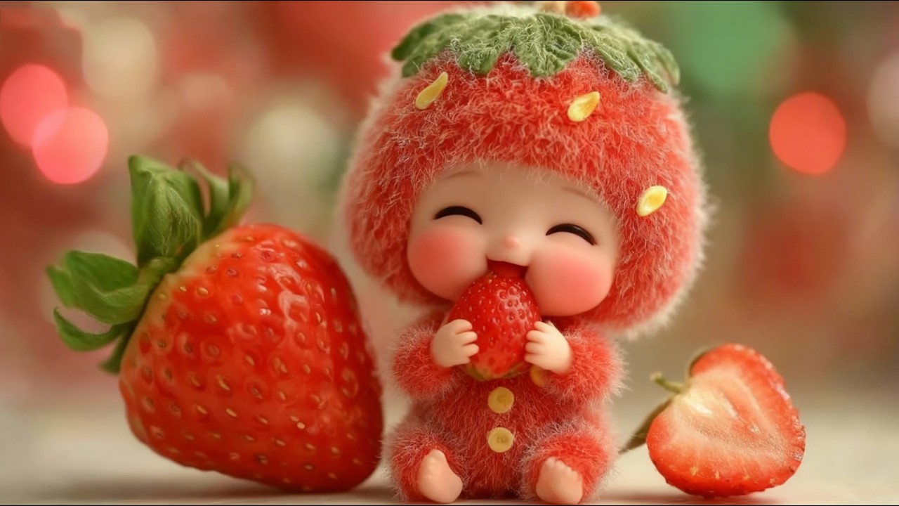 Healing ASMR丨可愛すぎて溶けそう… | ちいさないちごちゃんの氷いちご作り丨A Day in the Life of a Strawberry Baby Making Ice-cooled