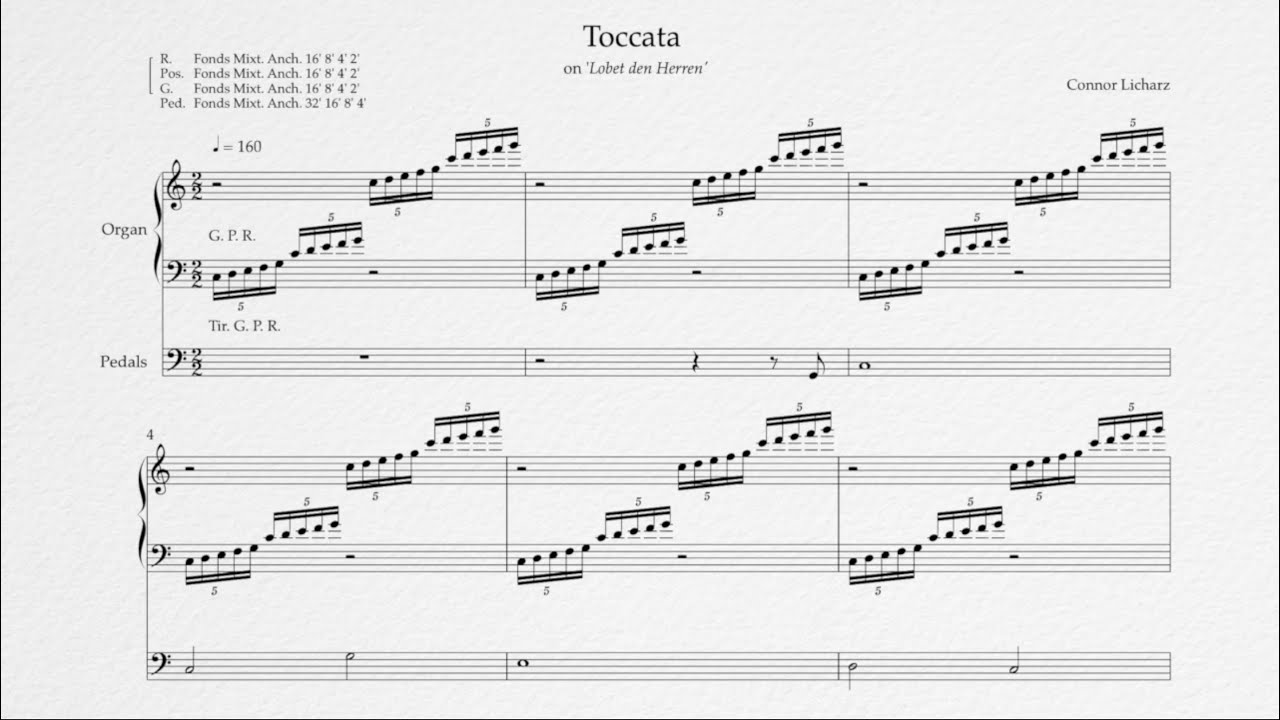 Toccata on 'Lobet den Herren' | Connor Licharz