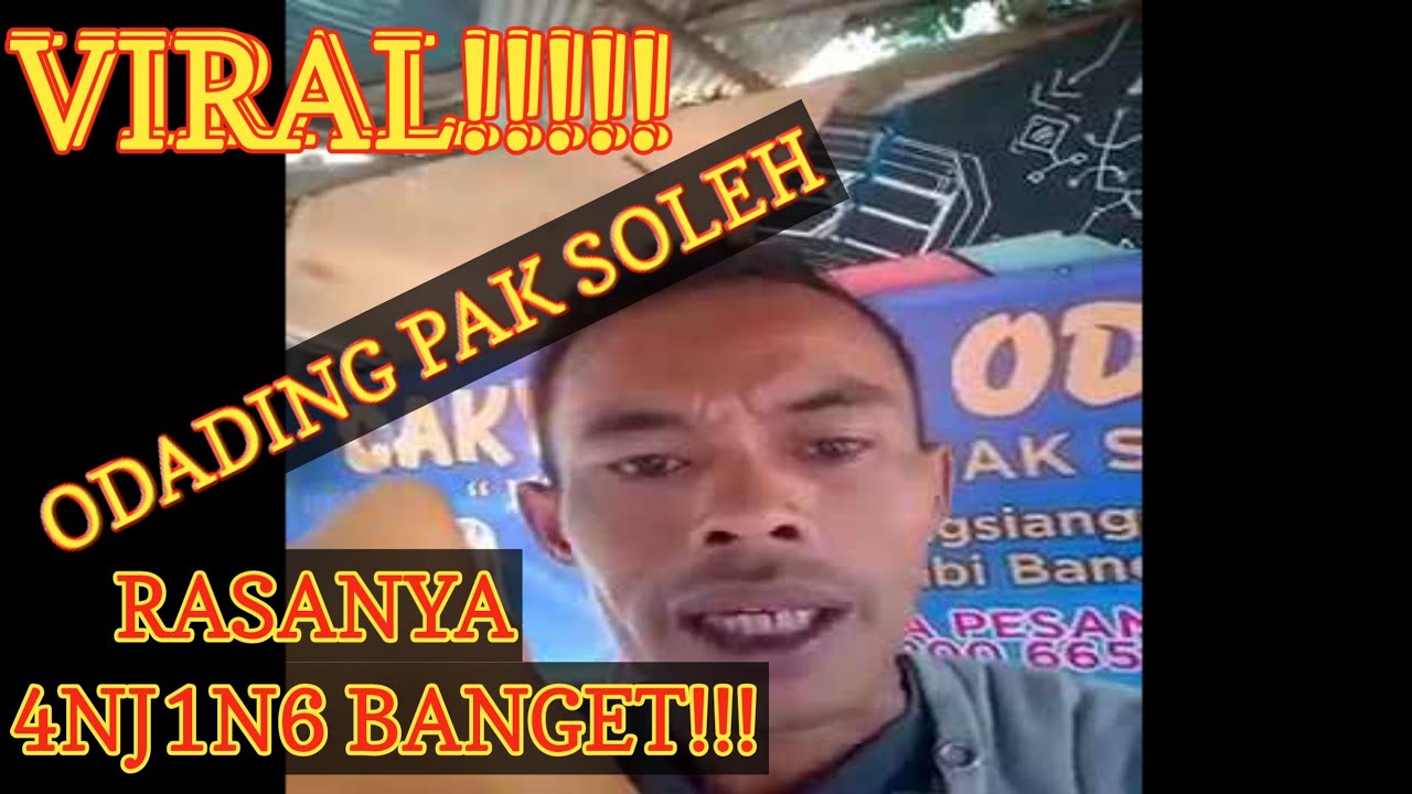 VIRAL!! ODADING PAK SOLEH RASANYA 4NJ1N6 BANGETSS | video lucu