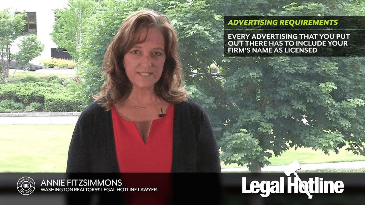 Legal Hotline: Real Estate Advertising Guidelines