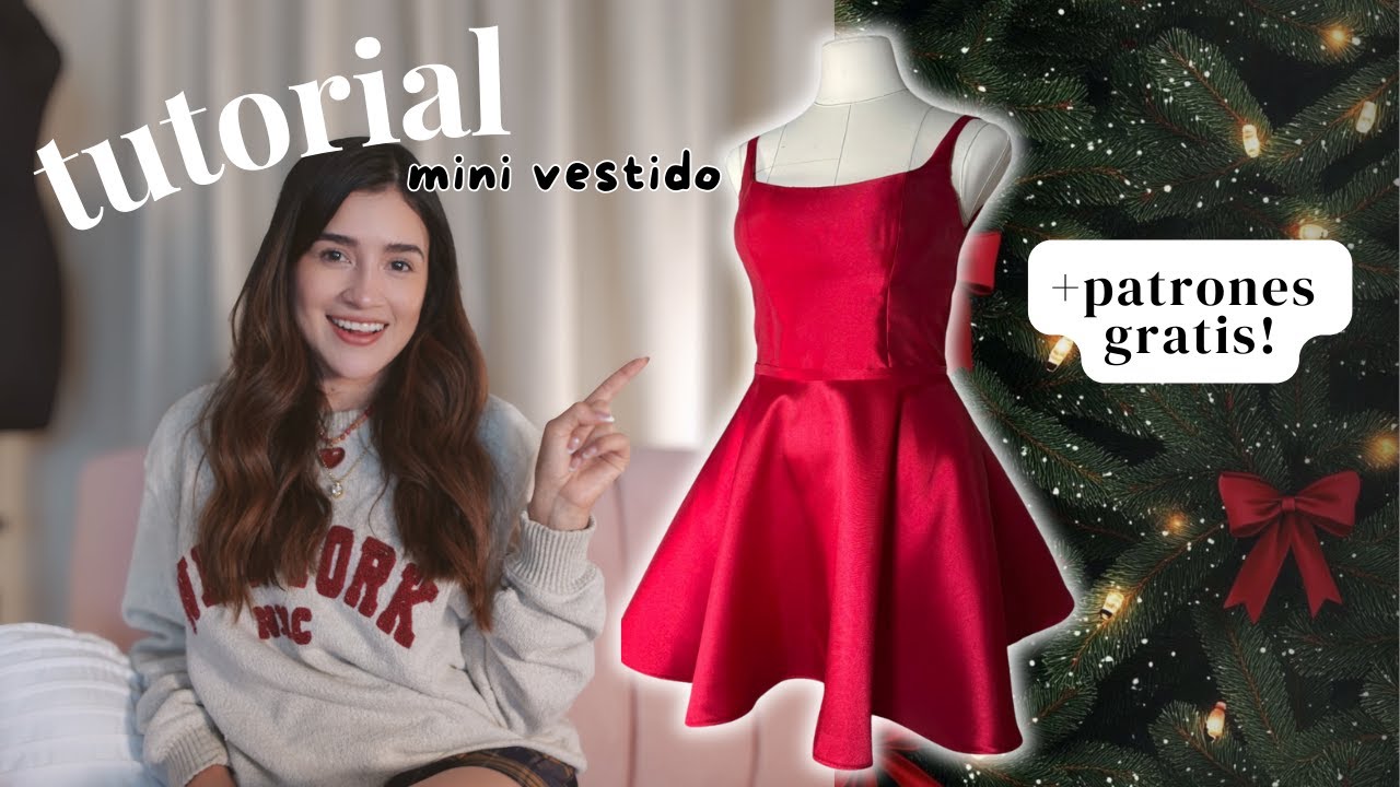 Tutorial Vestido Navide&ntilde;o con patrones gratis!