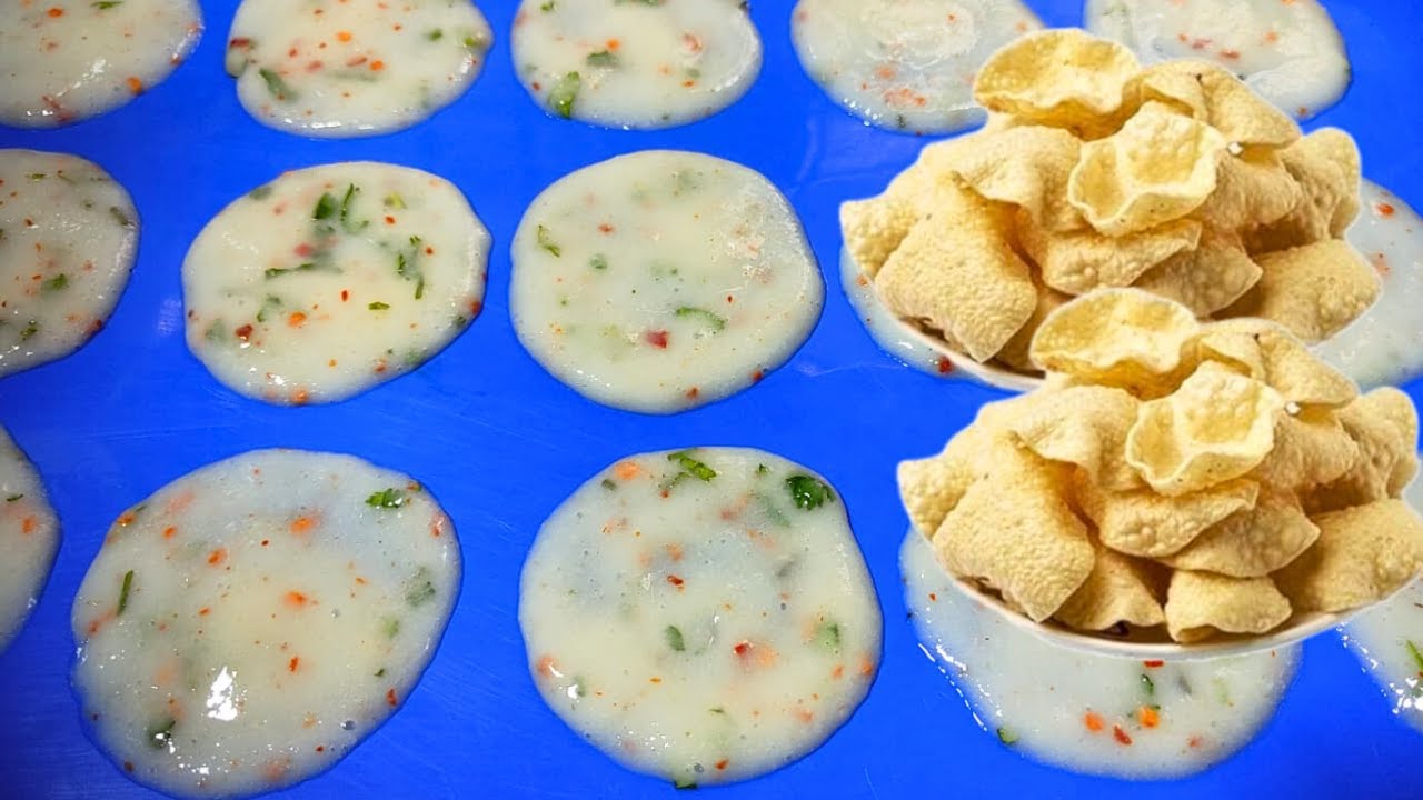 बिना धुप दिखाये 50gm सूजी से बनाये 50 से ज्यादा पापड़ न फटेंगे न टूटेंगे पूरे साल खायेंगे। Suji Papad