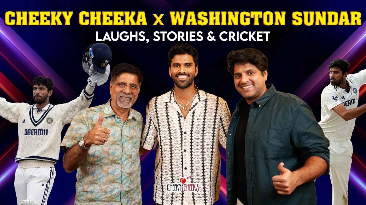 Cheeky Cheeka X Washington Sundar | Laughs, Stories & Cricket