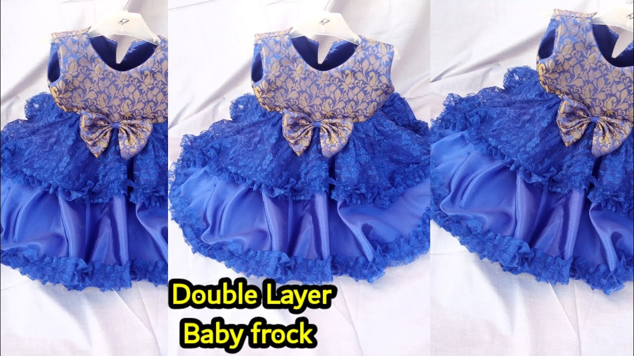 Double Layer Baby Frock/Fancy Baby Frock /Net Frock