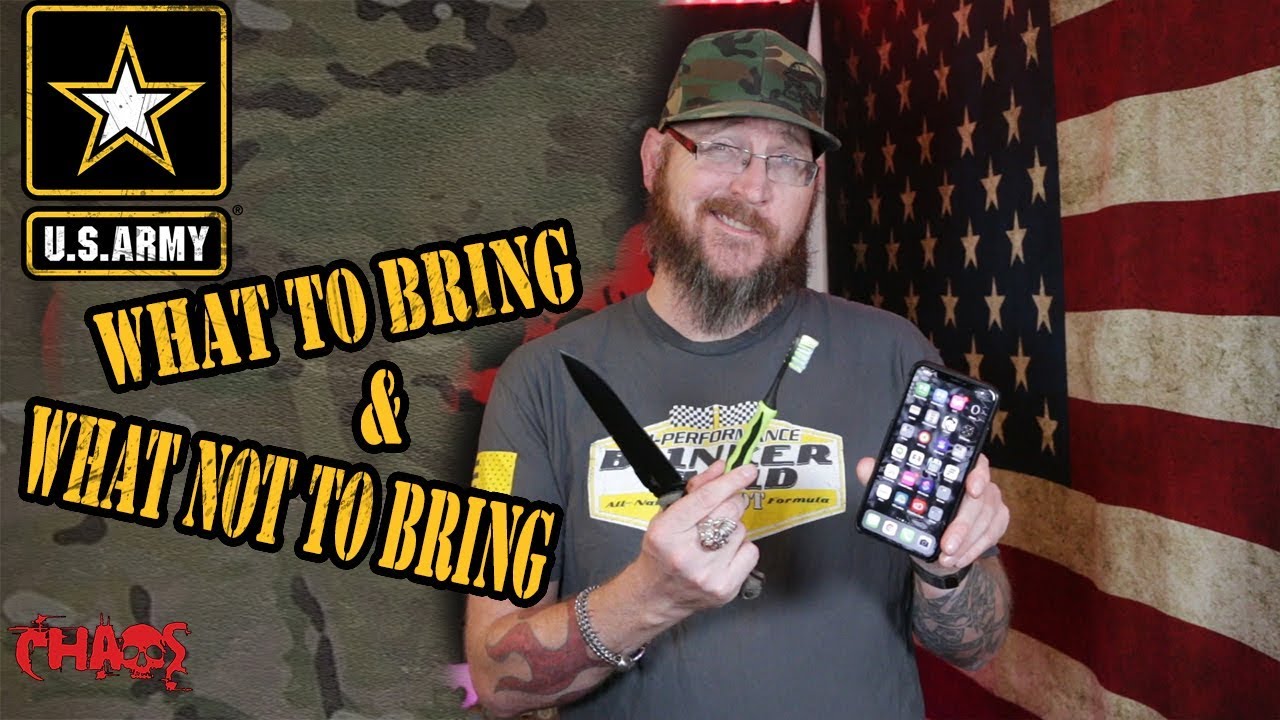 Army Basic Training packing list