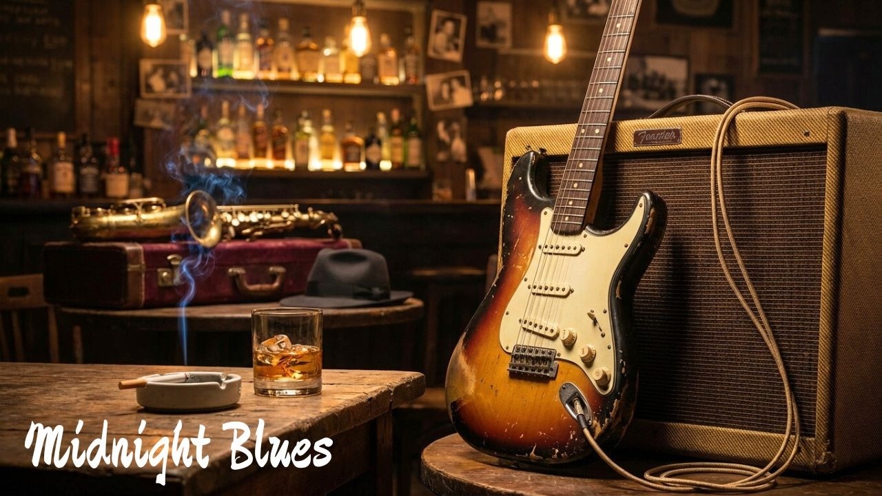 Soulful Blues Guitar | Calm Night Music