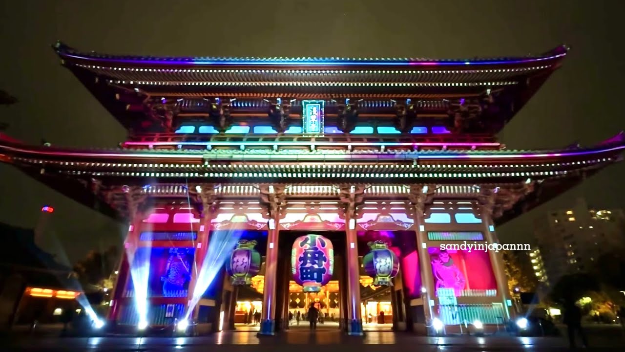 Full show - Asakusa Culture & Lights at Sensoji Temple, Tokyo