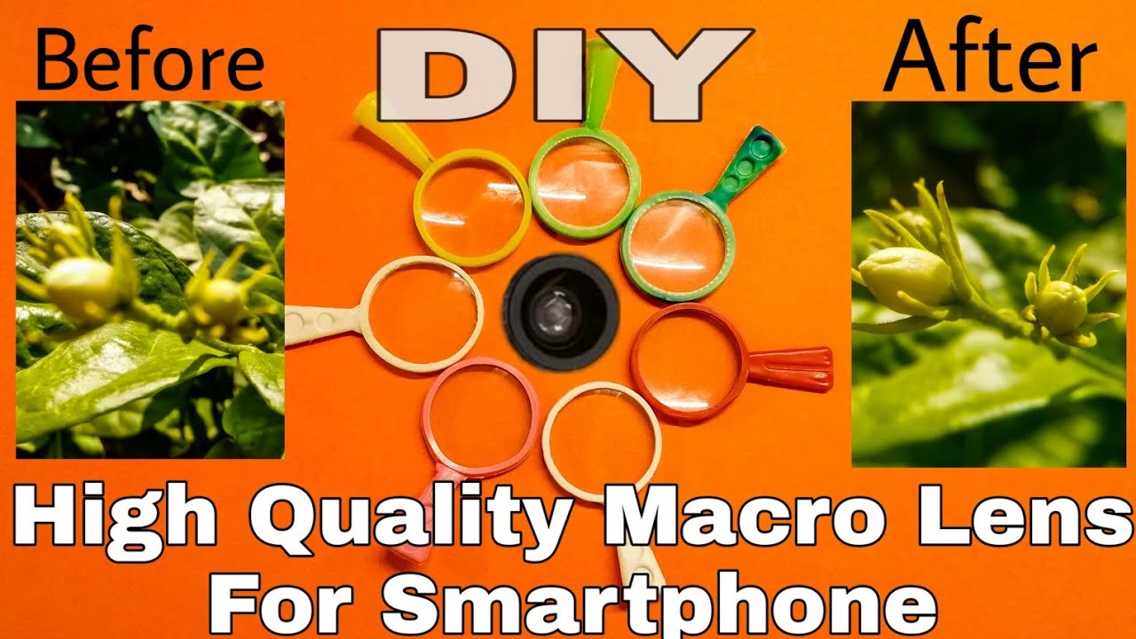 DIY Macro Lens For Smartphone | High quality macro | Cheap Magnifying glass