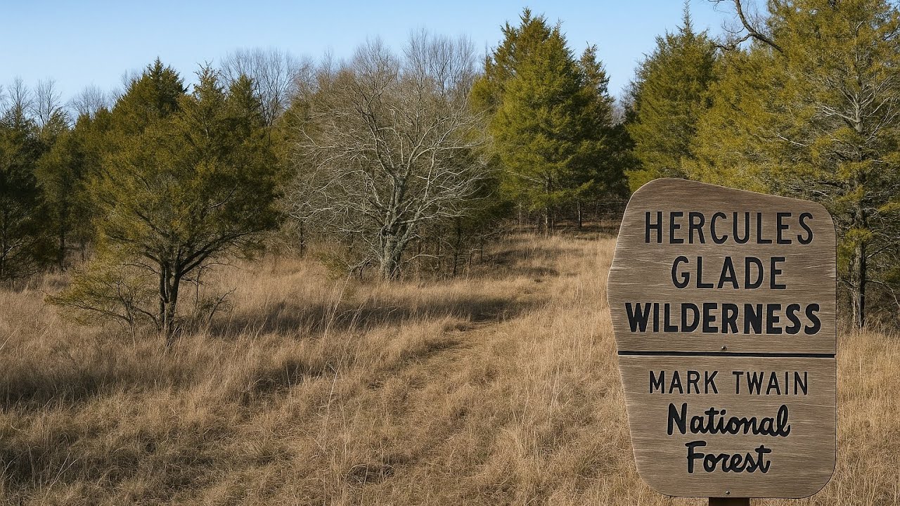 Hercules Glade Wilderness. Long Creek Falls via Blair Ridge Trail.