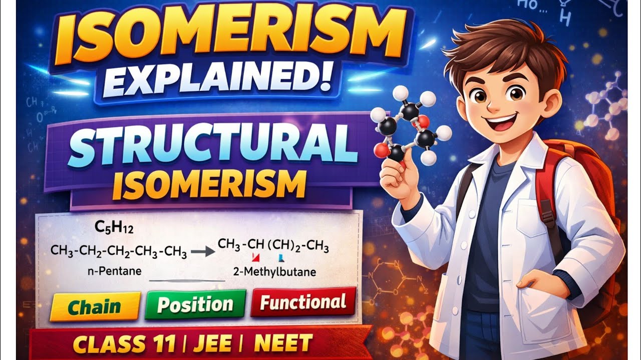 Isomerism Explained | Structural Isomerism in Organic Chemistry | Class 11 JEE NEET