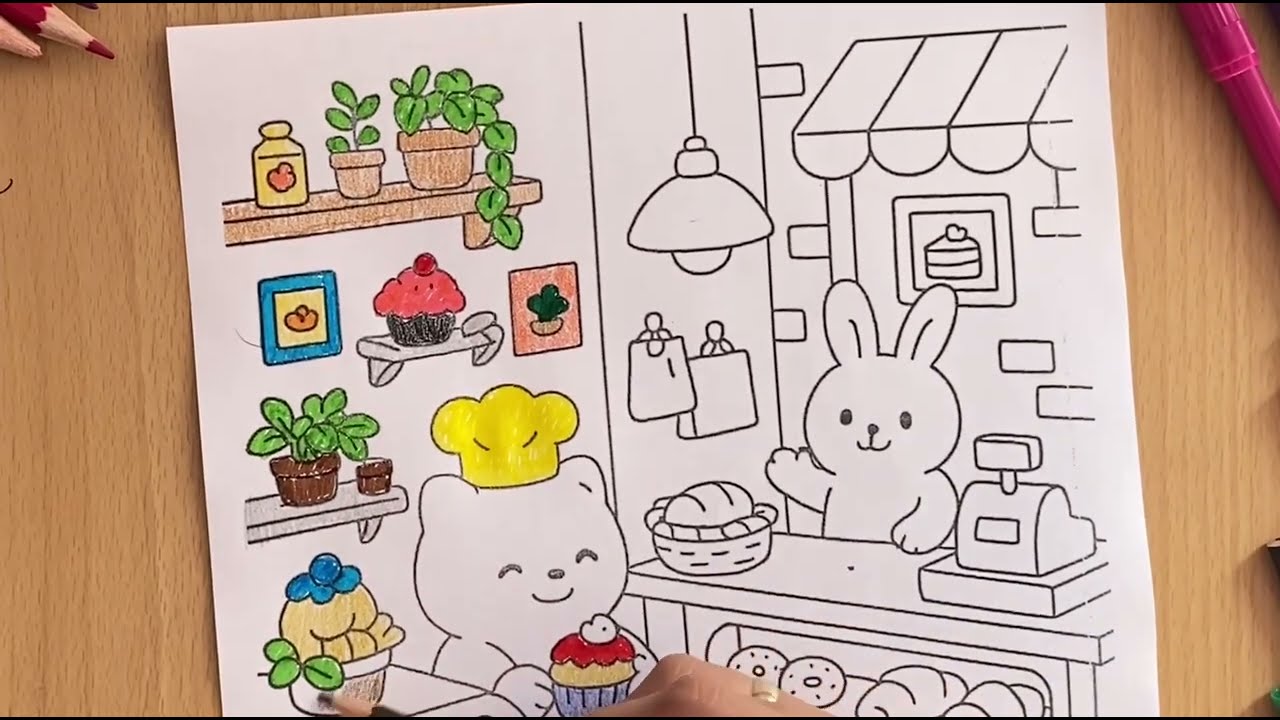 Cozy coloring with me  #coloring #art