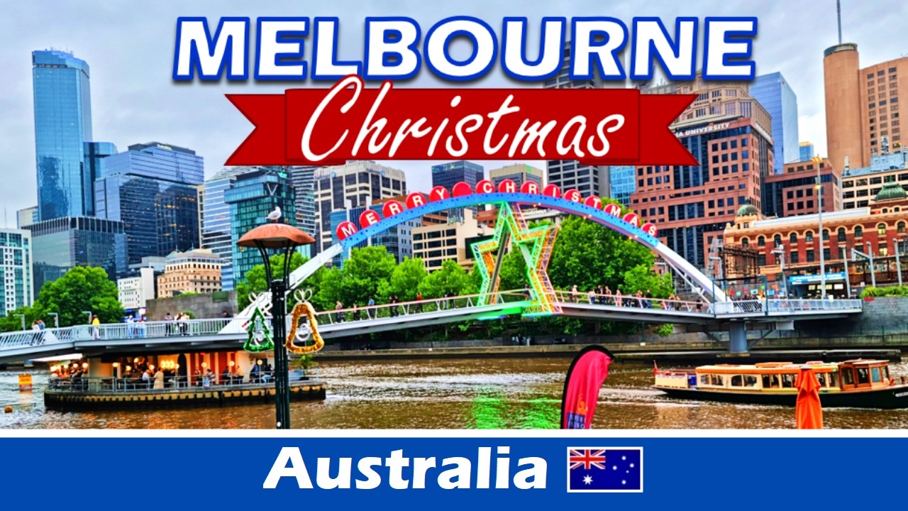 Christmas in Melbourne 2025 | Christmas Lights and Decorations | Crown Christmas River Show