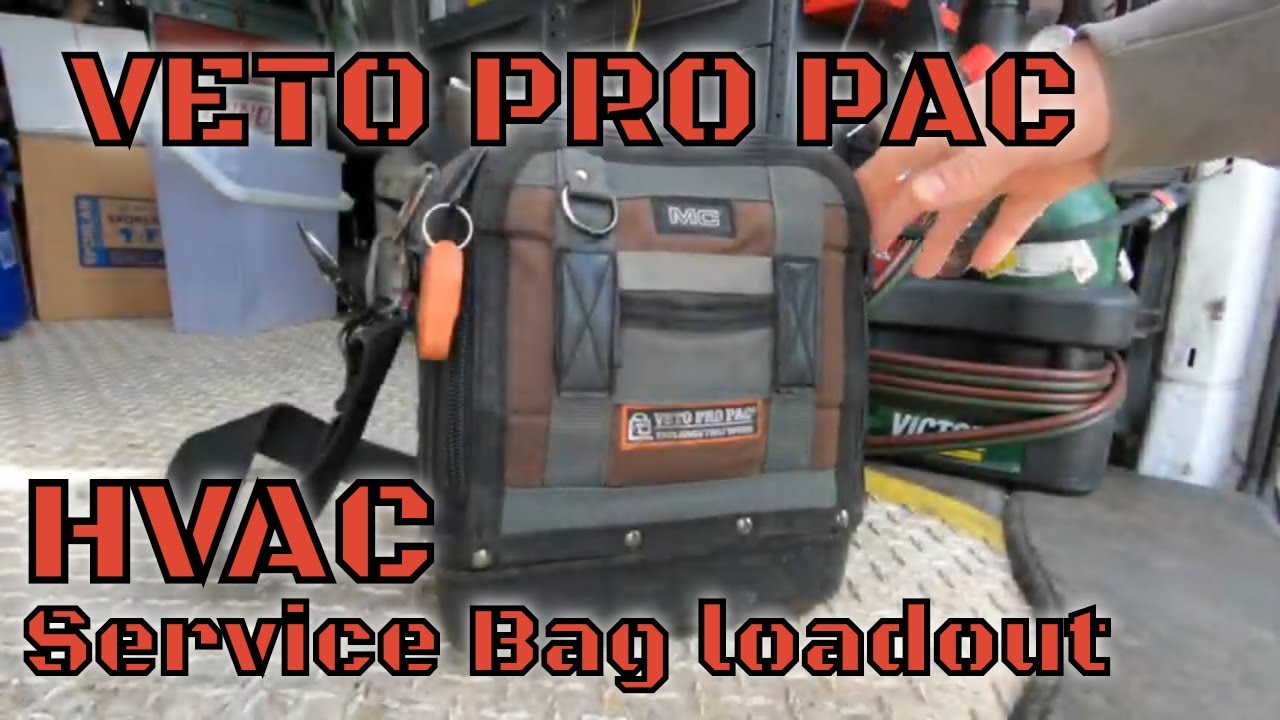 Veto Pro Pac HVAC Service bag loadout