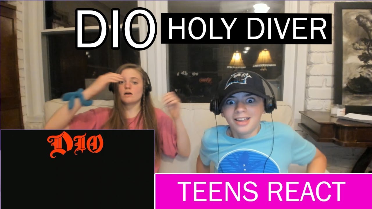 Teens Reaction - DIO ( Holy Diver ) Lyric Video