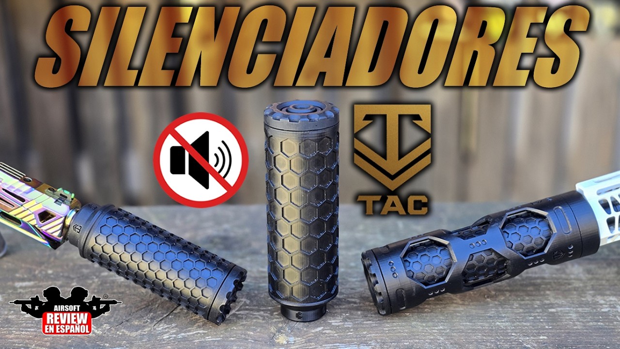 Silenciadores de Templar Airsoft Custom - Esto si SILENCIA 🤫  de verdad! | Airsoft Review en Español