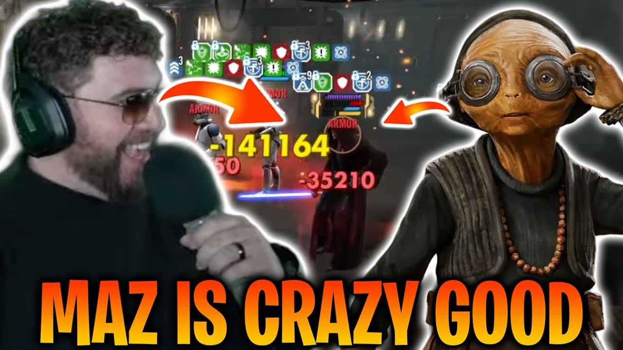 Ok, Maz Kanata is Insanely Good - Destroy Lord Vader - Maz Defense Testing in Grand Arena