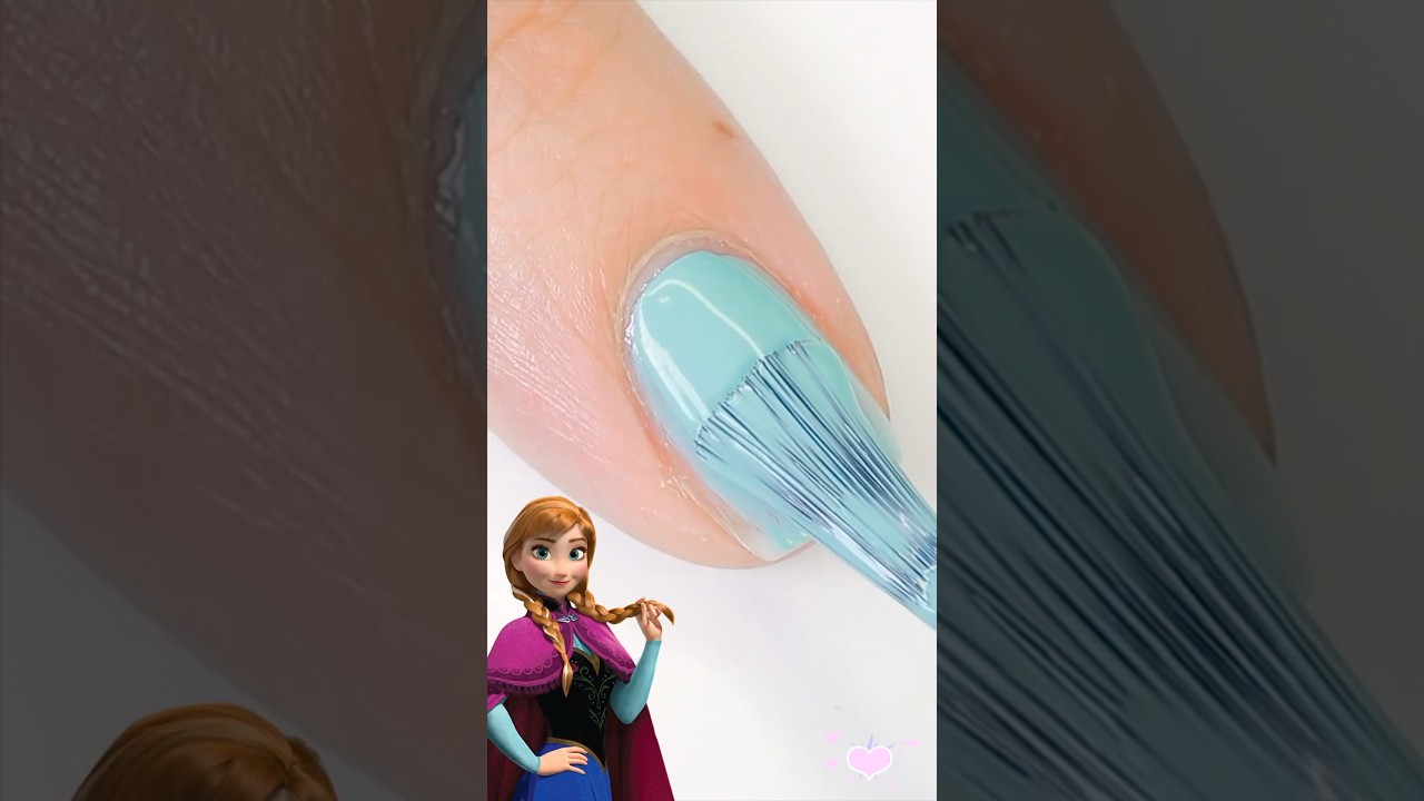Disney Princess Nail Art 💕 Anna Design #nailart #nails