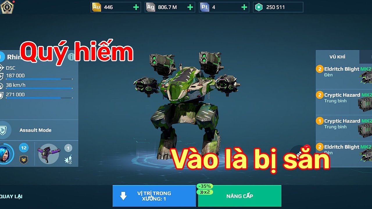 [War Robot] Rhino mang danh 