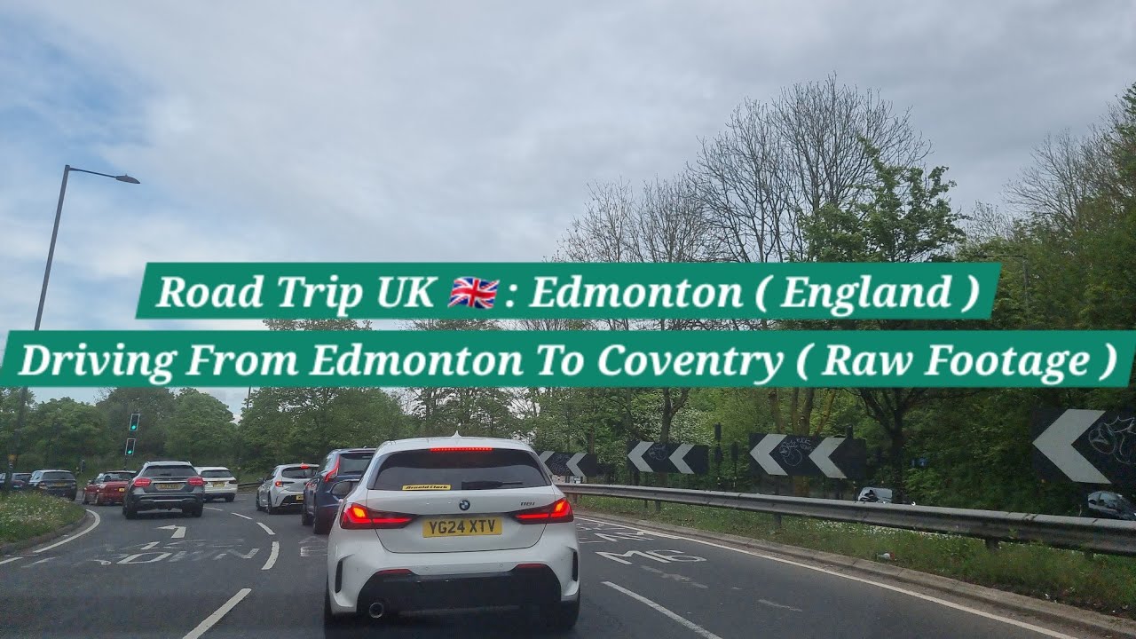 Road Trip UK 🇬🇧 | Driving From Edmonton (London) To Coventry | Raw Footage | Driving In Heavy Rain