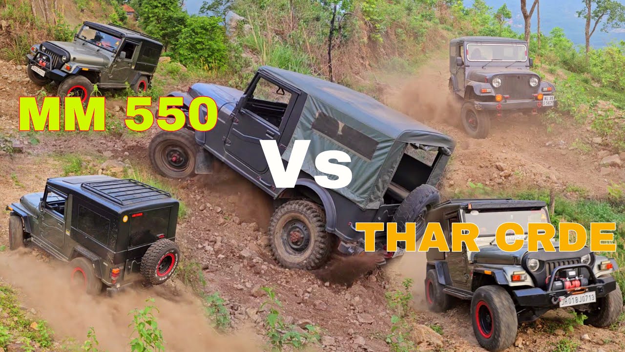 Mahindra MM550 🤠 Vs Mahindra Thar 😁 Extreme offroad test