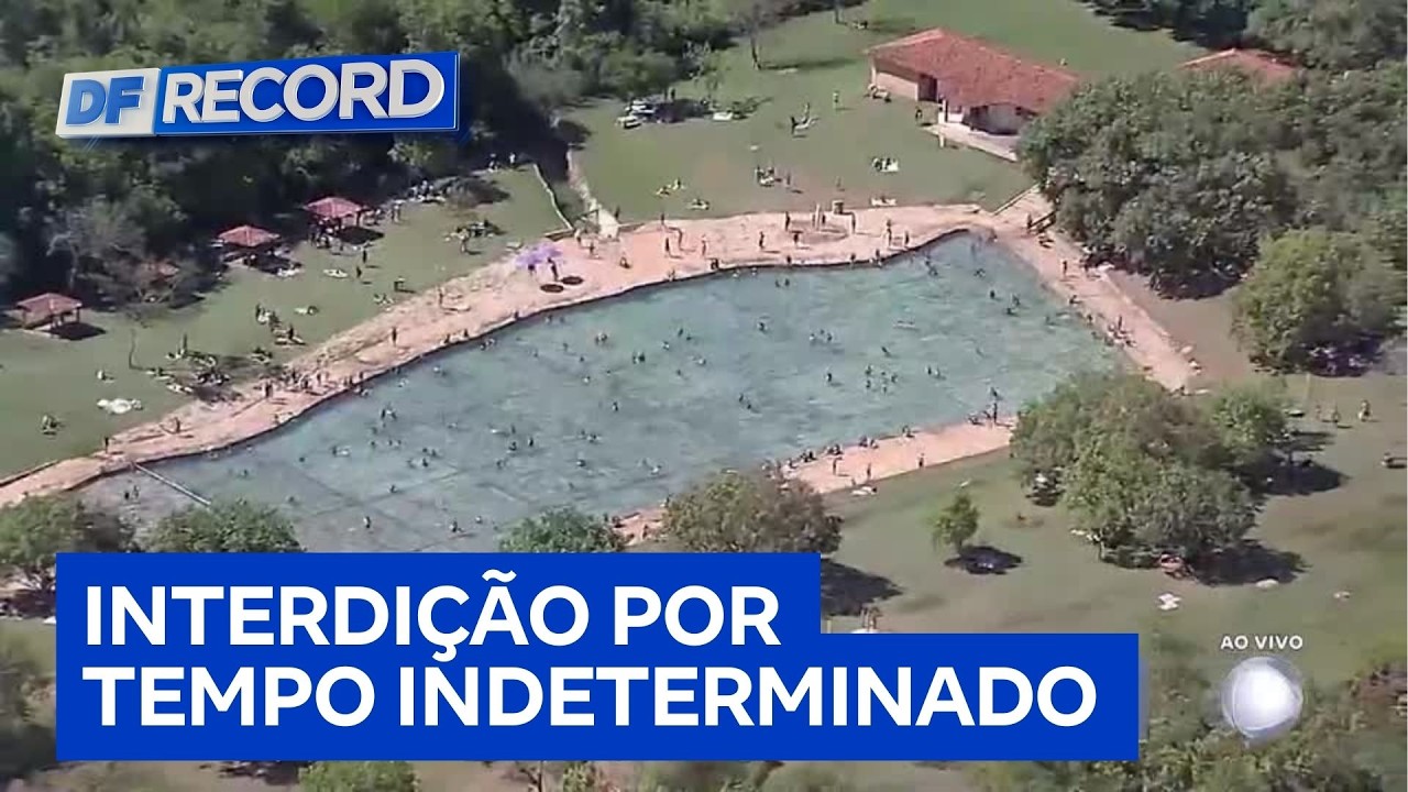 Parque Nacional de Brasília fecha piscinas da Água Mineral após fortes chuvas | DF Record