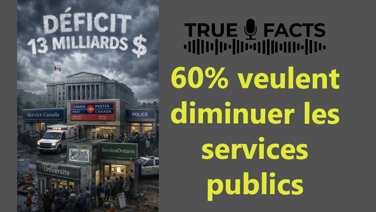 Les Québécois veulent couper dans les services de l'état