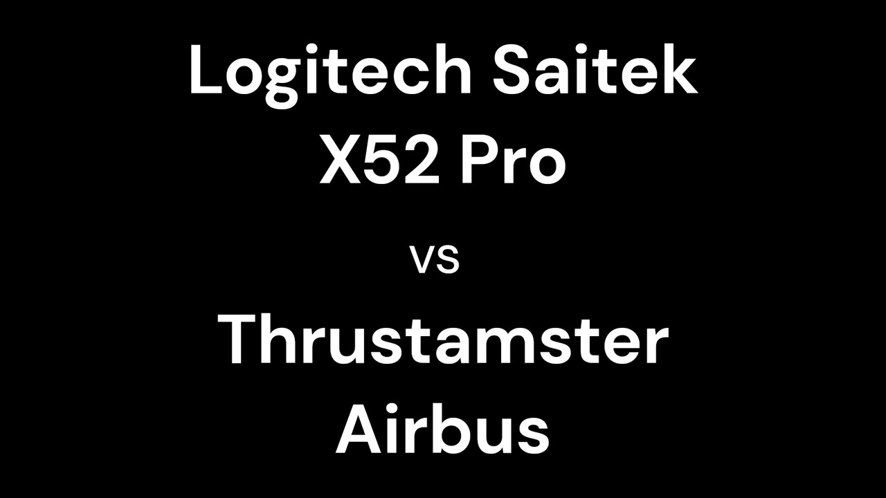 Logitech Saitek X52 Pro HOTAS vs Thrustmaster Aibrus (not HOTAS)
